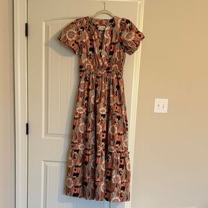 Anthropologie Somerset Multicolor Floral Maxi Dress